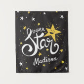 Individuelle Name Superstar Wandteppich (Vorderseite)