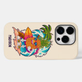 Individuelle Name Surfen Ananas Case-Mate iPhone Hülle (Rückseite (Horizontal))