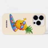 Individuelle Name Surfen Ananas Case-Mate iPhone Hülle (Rückseite (Horizontal))