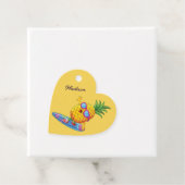 Individuelle Name Surfen Ananas Geschenkanhänger (Beispiel)