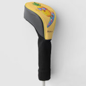 Individuelle Name Surfen Ananas Golf Headcover (angewinkelt)