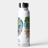 Individuelle Name Surfen Ananas Trinkflasche (Links)