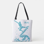 Individuelle Name Surfer Taschen (Rückseite)