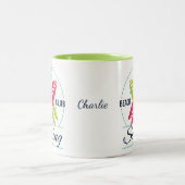 Individuelle Name Surfer Tasse (Mittel)