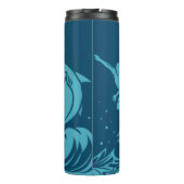 individuelle Name Surfer tumbler Thermosbecher (Rückseite)