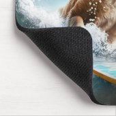 Individuelle Name Surfhund Mousepad (Ecke)