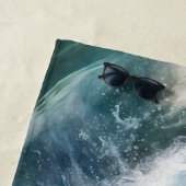 Individuelle Name Surfhund Strandtuch (Beispiel)