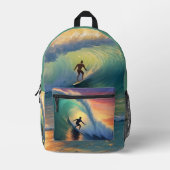 Individuelle Name Surfing Bedruckter Rucksack (Vorderseite)