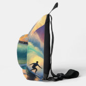 Individuelle Name Surfing Crossbody Bag (Rechts)