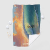 Individuelle Name Surfing Golfhandtuch (Insitu)