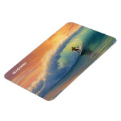 Individuelle Name Surfing Magnet (Linke Seite)