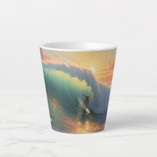Individuelle Name Surfing Milchtasse