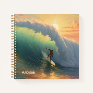 Individuelle Name Surfing Notizblock