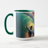 Individuelle Name Surfing Tasse (Links)