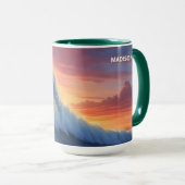 Individuelle Name Surfing Tasse (VorderseiteRechts)