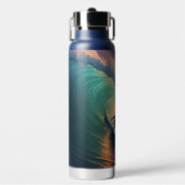 Individuelle Name Surfing Trinkflasche (Vorderseite)