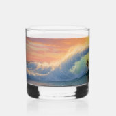 Individuelle Name Surfing Whiskyglas (Vorderseite)
