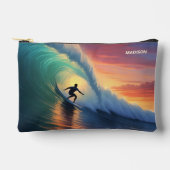 Individuelle Name Surfing Zubehörtasche (Vorderseite)