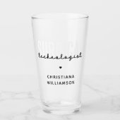 Individuelle Name Surgical Technologe Med Surg Tec Glas (Vorderseite)