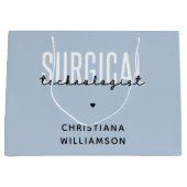 Individuelle Name Surgical Technologe Med Surg Tec Große Geschenktüte (Vorderseite)