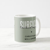 Individuelle Name Surgical Technologe Med Surg Tec Kaffeetasse (VorderseiteRechts)