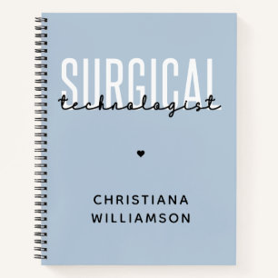 Individuelle Name Surgical Technologe Med Surg Tec Notizblock