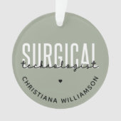 Individuelle Name Surgical Technologe Med Surg Tec Ornament (Vorderseite)