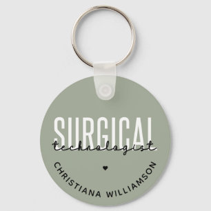 Individuelle Name Surgical Technologe Med Surg Tec Schlüsselanhänger