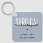 Individuelle Name Surgical Technologe Med Surg Tec Schlüsselanhänger (Vorderseite)