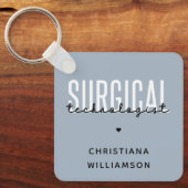 Individuelle Name Surgical Technologe Med Surg Tec Schlüsselanhänger (Vorderseite)