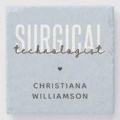 Individuelle Name Surgical Technologe Med Surg Tec Steinuntersetzer (Vorderseite)