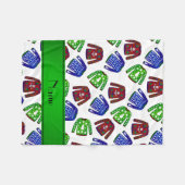 Individuelle Name-Sweater-Muster Fleecedecke (Vorderseite (Horizontal))