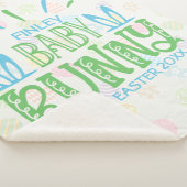 Individuelle Name Sweet Baby Bunny First Ostereier Sherpadecke (3/4)