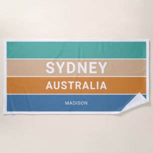 Individuelle Name Sydney Australia / YOUT TEXT Strandtuch