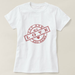 Individuelle Name T - Shirt Geschenk mit Liebe Tex