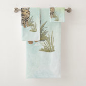 Individuelle Name Tabby Cat Pet Badhandtuch Set (Insitu)