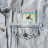 Individuelle Name Tabby Cat Pet Button (Beispiel)