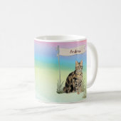Individuelle Name Tabby Cat Pet Kaffeetasse (VorderseiteRechts)