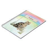 Individuelle Name Tabby Cat Pet Notizblock (Linke Seite)