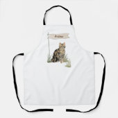 Individuelle Name Tabby Cat Pet Schürze (Vorderseite)