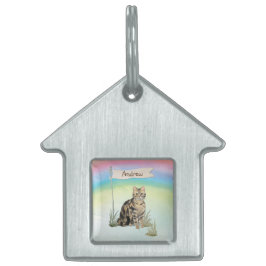 Individuelle Name Tabby Cat Pet Tiermarke