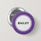 Individuelle Name-Tag-Abzeichen-Button Button (Vorne & Hinten)