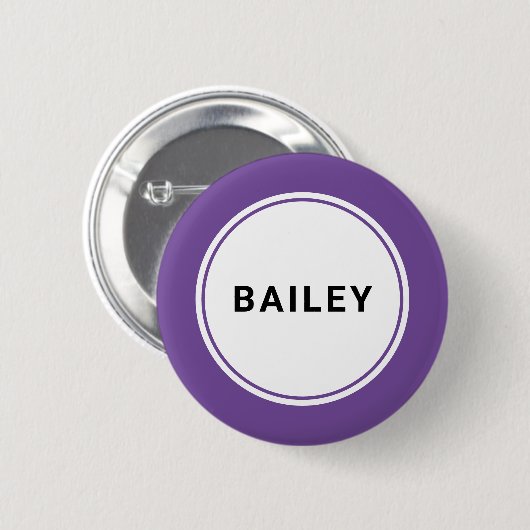 Individuelle Name-Tag-Abzeichen-Button Button (Vorne & Hinten)
