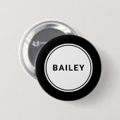 Individuelle Name-Tag-Abzeichen-Button Button (Vorne & Hinten)