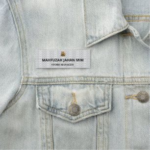 Individuelle Name Tags ・ Magnetografien ・ Abzeiche Namensschild