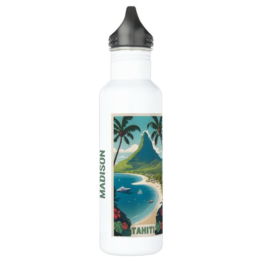 Individuelle Name Tahiti Edelstahlflasche (Links)