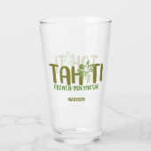 Individuelle Name Tahiti Glas (Rückseite)