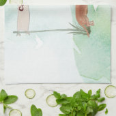 Individuelle Name Tan Dackel Haustier Hund Geschirrtuch (Gefaltet)