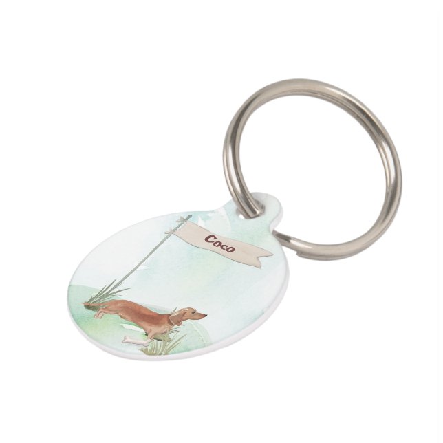 Individuelle Name Tan Dackel Haustier Hund Haustiermarke (Seite)