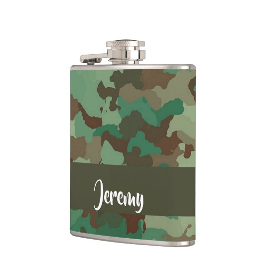 individuelle Name-Tarnmuster Flachmann (Links)